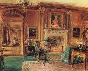 Walter Gay Living Hall oil painting on canvas